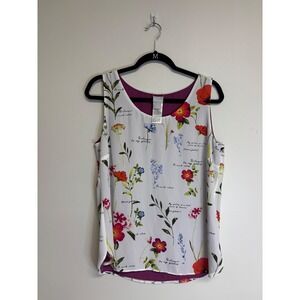 Women's Chico's Reversible Floral to Solid Tank Top, Women's Size 8/10‎